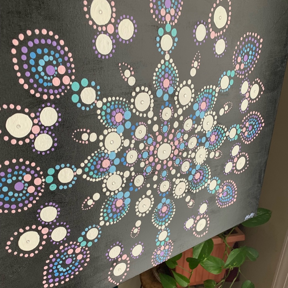 Snowflake Mandala Painting